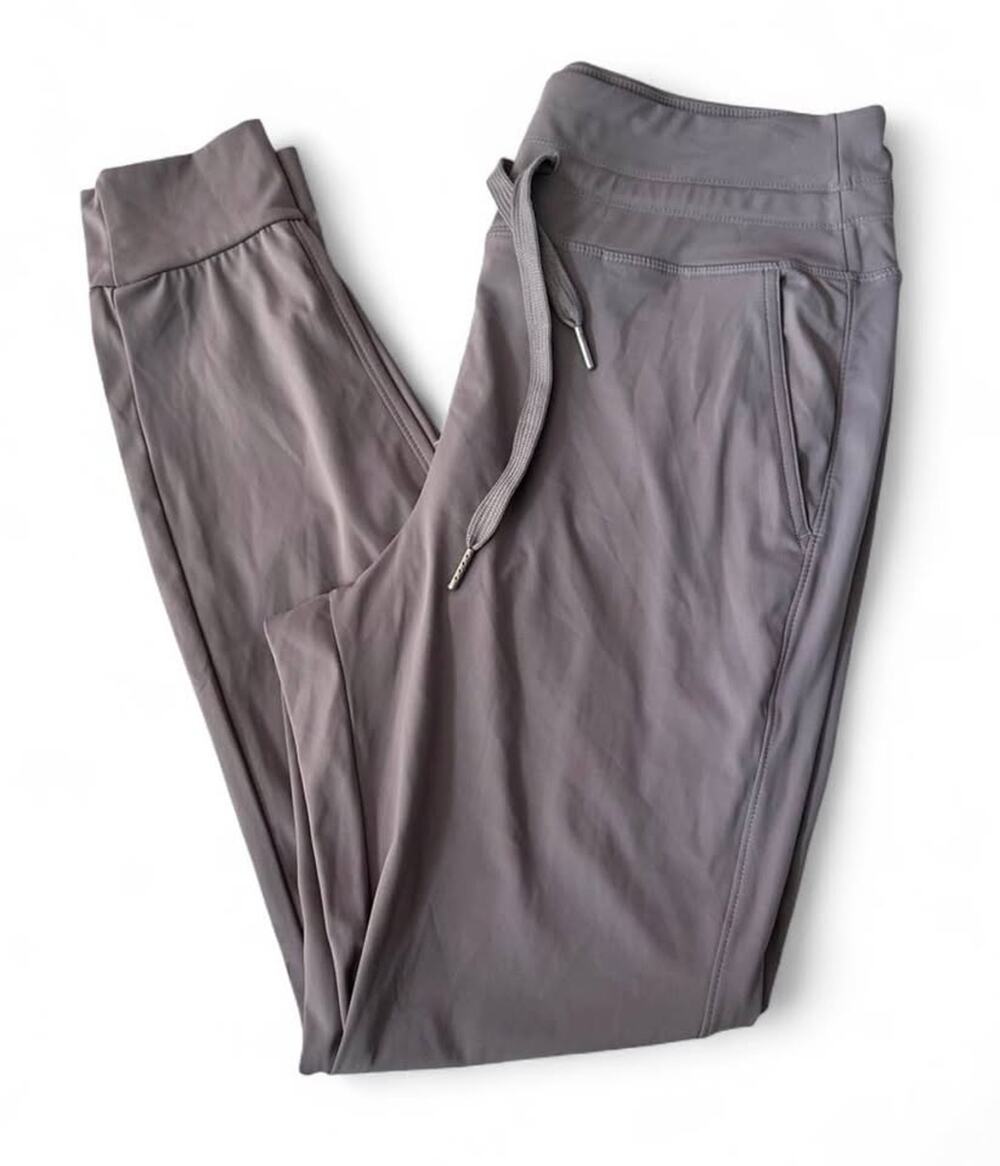 Halara Women’s Large Gray Stretch Jogger Pants Drawstring Pockets Athletic